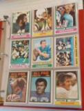 459 Vintage 1974 Topps NFL Football Card Starter Set Some Stars HOFers In Album