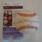 Autographed Signed ROMLB Baseball Bill Mazeroski HOF JSA COA Bill White ONL