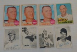 Vintage 1960s Topps Baseball Card Lot Deckle Insert 1965 Warren Spahn 1968 Jim Bunning HOF