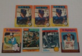 Vintage 1970s Topps Baseball Card Lot 1973 1975 1976 Hank Aaron Tom Seaver Nolan Ryan HOF