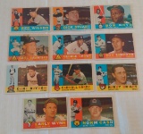 11 Different 1960 Topps Vintage Baseball Card Lot Norm Cash #1 Early Wynn