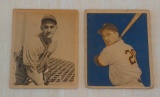Vintage 1948 Bowman Baseball Card#23 Larry Jansen & 1949 #101 Sid Gordon Giants MLB