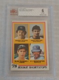 Key Vintage 1978 Topps Baseball Rookie Card #707 Molitor Trammell HOF Beckett GRADED 6 EX-MT