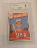 Vintage 1985 Topps Baseball #401 Mark McGwire Rookie RC A's Cardinals USA Olympic BGS GRADED 8 NM-MT