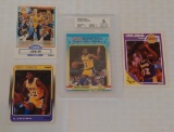 4 Fleer NBA Basketball Card Lot Magic Johnson BGS GRADED 1988 1989 1990 1991 Lakers HOF