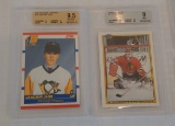 2 NHL Hockey Rookie Card Pair 1990-91 Score Canadian Jagr Bowman Ed Belfour BGS GRADED 9.5 9 Mint