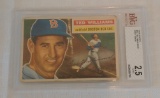 Vintage 1956 Topps Baseball Card #5 Ted Williams Red Sox HOF Beckett GRADED 2.5 Gray Grey Back