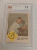 Vintage 1963 Fleer Baseball Card #8 Carl Yastrzemski Yaz Red Sox Beckett GRADED 4.5 VG-EX HOF