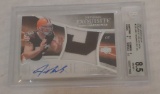 2007 Upper Deck Exquisite #120 Joe Thomas Rookie Signature Patch 51/225 Browns Signed Auto BGS 8.5