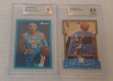 BGS Beckett GRADED Carmelo Anthony Card Pair 2009-10 Bowman Blue 9 MINT & 2004-05 Skybox DieCut NBA