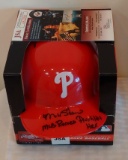 Matt Stairs Phillies Riddell MLB Baseball Mini Helmet w/ Inscriptions JSA COA