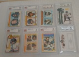 8 Different Walter Payton BGS Beckett GRADED Card Lot NFL Football Bears HOF Vintage Modern Topps