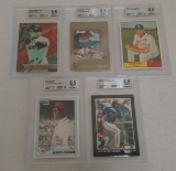 5 BGS GRADED Baseball Card Lot Refractor Heyward RC Price SP Wood #'d Chapman 1st Bowman 8.5 NRMT