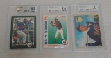 3 BGS Beckett GRADED Baseball Rookie Card Lot Chipper Jones Manny Ramirez Jason Heyward RC