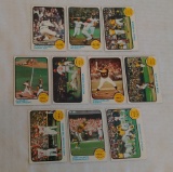 Complete 10 Card Subset Playoffs World Series 1973 Topps #201-210 A's Reds