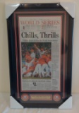 2008 Phillies World Series Inquirer Champions Newspaper Page Framed & Matted Gift Man Cave Game Room