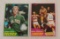 Key Vintage 1981-82 Topps NBA Basketball Card Lot Pair Magic Johnson & Larry Bird 2nd Year HOF