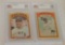 Vintage 1972 Topps Baseball Card Pair Regular In Action Willie Mays Beckett GRADED 5.5 Giants HOF