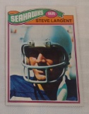 Key Vintage 1977 Topps NFL Football Rookie Card RC Steve Largent Seahawks HOF