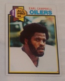 Key Vintage 1979 Topps NFL Football Rookie Card RC Earl Campbell Oilers HOF