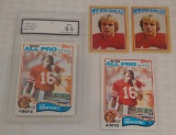 Vintage 1982 Topps NFL Football Joe Montana 2nd Year Card Lot Stickers GRADED 9.5 MINT 49ers HOF