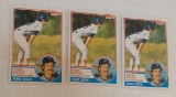 3 Vintage 1983 Topps Wade Boggs Baseball Rookie Card Lot RC Red Sox Bulk Dealer HOF