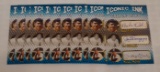 11 Iconic Ink MLB Baseball Facsimilie Auto Tri Signed Card Lot Babe Ruth Joe DiMaggio Mickey Mantle