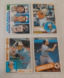 First 4 Vintage Topps Baseball Card Lot Cal Ripken Jr Orioles HOF 1982 1983 1984 1985 Rookie RC