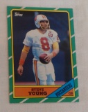 Key Vintage 1986 Topps NFL Football Rookie Card RC Steve Young HOF Nice Solid Condition