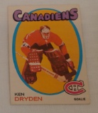Vintage 1971-72 OPC O Pee Chee Not Topps NHL Hockey Rookie Card RC #45 Ken Dryden Solid w/ Wrinkle