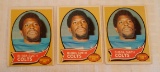3 Vintage 1970 Topps NFL Football Card Lot Rookie RC Bubba Smith Colts Bulk Dealer