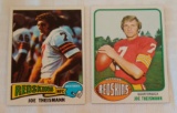 Vintage 1975 & 1976 Topps NFL Football Card Lot Rookie 2nd Year RC Joe Theismann Redskins HOF Nice