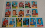 16 Different Vintage 1968 Topps NFL Football Card Lot Stars HOFers Blanda Tarkenton Hayes Blanda