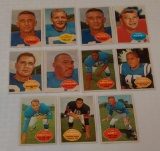 11 Vintage 1960 Topps NFL Football Card Lot Some Stars