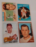 4 Vintage Robin Roberts Phillies Baseball Card Lot 1956 1959 1962 1965 Phillies Orioles HOF