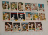 17 Different Vintage 1973 Topps Baseball All HOF Star Card Lot Kaline Seaver McCovey Cobb Palmer