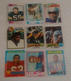 9 Vintage 1970s All HOF Star Rookie Card Lot RC Fouts Theismann Joiner Ham Largent Campbell Riggins