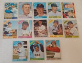 13 Vintage 1966 Topps Baseball Card Lot w/ Stars HOFers