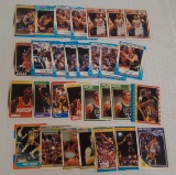 1980s Fleer NBA Basketball Card Lot Mega Stars Stickers Inserts Bird Malone Kareem Barkley Olajuwon