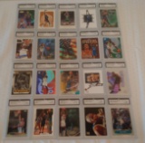 20 NBA Basketball Card Lot Stars Duncan Garnett Kidd Hill Webber RC Iverson Kittle All FGS GRADED 10