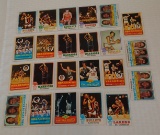 23 Vintage 1973-74 Topps NBA Basketball Card Lot Stars HOFers Wilt Barry Leaders Kareem West Bradley