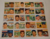 20 Different Vintage 1956 Topps Baseball Card Lot Roberts Rhodes