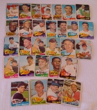 29 Vintage 1965 Topps MLB Baseball Card Lot w/ Stars Robinson Hodges Uecker Colavito Boyer