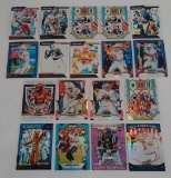 18 Modern NFL Football Prizm Card Lot Stars Rookies HOFers Refractors Peyton Brees Emmitt Goff PSU