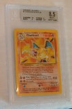 Vintage Early 1999 Unlimited Pokemon #4 Charizard Holo Base Card BGS Beckett GRADED 8.5 NRMT