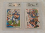 2010 Topps NFL Football Card Pair Tim Tebow Rookie Card BGS GRADED 8.5 NRMT MINT Broncos Elway