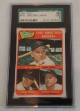 Vintage 1965 Topps Baseball Card #3 AL HR Leaders Killebrew Boog Mantle SGC GRADED 80 6 EX-NM