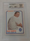 1985 Chiquita Brand Big League Baseball Card #25 Billy Martin Yankees BGS GRADED 8.5 NRMT+ 9 Subs