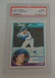 Key Vintage 1983 Fleer Baseball Rookie Card #83 Ryne Sandberg Cubs HOF RC PSA GRADED 9 MINT