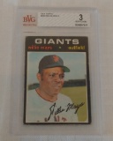 Vintage 1971 Topps Baseball Card #600 Willie Mays Giants HOF Beckett GRADED 3 VG